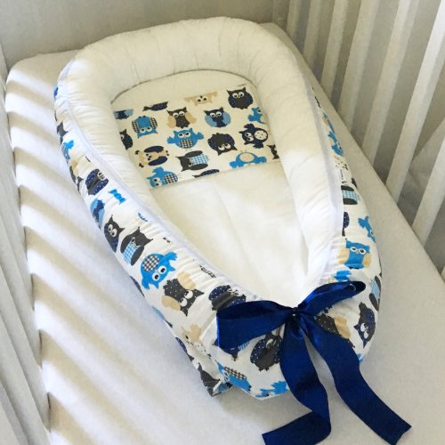 Babynest blå uggla