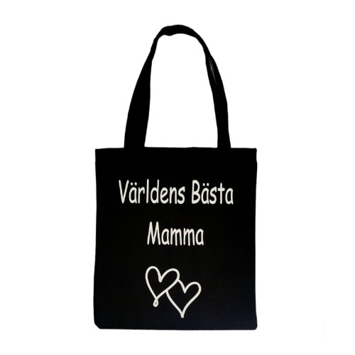 Tygkasse mamma svart