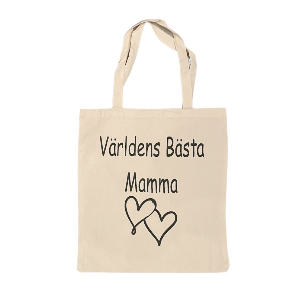 Tygkasse mamma beige